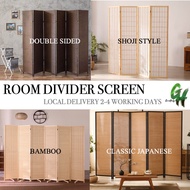 [MIN 2 PANELS][ROOM PARTITION] Rattan Divider/Bamboo Divider/Partition/Folding Screen/balcony divide