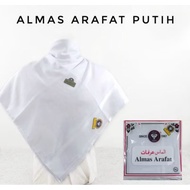 Imama almas rida Square Turban Almas Jacquard Arafat White Plain Kiyai Habib almas arafat