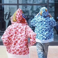 New Arrivals A Bathing Ape Original Bape Simplicity Camouflage Shark Hoodie Jacket Jackets that can 