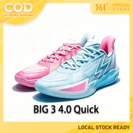 LOCAL 361 Degrees Big3 4.0 Quick Men Basketball Shoes Wear-Resistant Low-Cut Sneakers Male 572321105