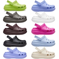 (Buy 1 get 4 Jibbit) รองเท้า Unisex Clogs Crocs Classic Crush Clog รองเท้าแตะผู้หญิงแบบรัดส้น รองเท้าเผื่อสุขภาพ
