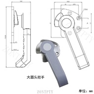 [304 Stainless Steel] Steamer Door Handle Steamer Steamer Door Lock Handle Seafood Oven Oven Door Ha