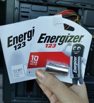 123A ถ่านกล้อง Energizer Lithium 123A battery 3V รุ่น CR123 CR17345 เอ็นเนอร์ไจเซอร์  -แท้ประกันศูนย