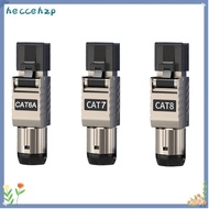 HECCEHZP RJ45 Cat8 Cat7 Cat6A Connectors, Crystal Head Panel 22AWG - 24AWG RJ45 Metal Tool, Ethernet