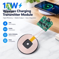 APPEAPE Wireless Charger Module, 15W Power DC5V/9V/12V Input Fast Charging Circuit Board, Display Fe