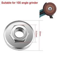Silver M10 Threaded Hex Nut Set Tools Compatible with 100 Type For Angle Grinder