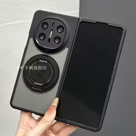 For HUAWEI Mate X6 X5 X3 Case 360° Rotating Stand Transparent Acrylic Cover For HUAWEI Mate X 6 5 3 