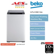 Beko Washing Machine 8KG Top Load Washer Machine Mesin Basuh Auto Mesin Basuh Murah 洗衣机 洗衣機 WTLJ108C1SM
