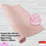 Karpet non woven lantai brudu bludru polos alas kasur duduk masjid mesjid mushola pameran panggung 1