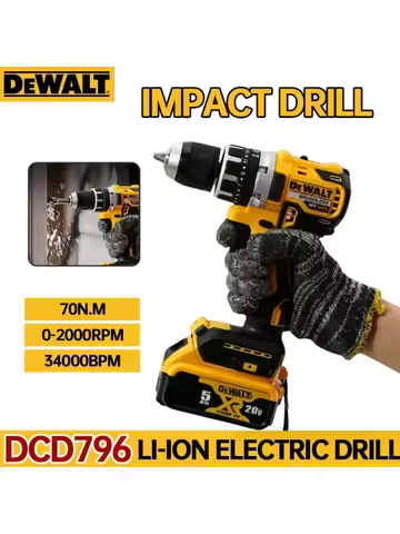 DEWALT DCD796 Electric Drill Portable Brushless Screwdriver 70 N.m Impact Drill Rechargeable Lithium