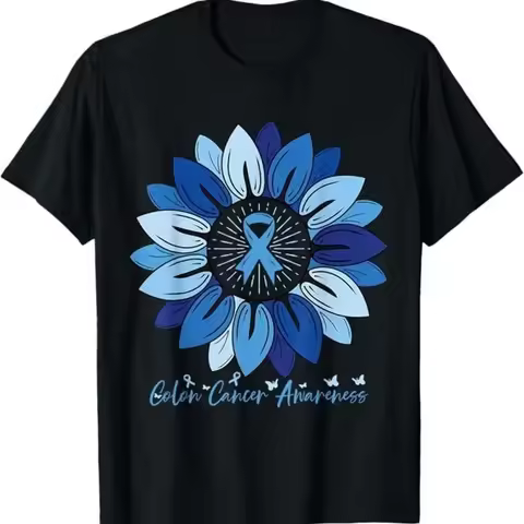 Sunflower Colon Cancer Awareness Month T-Shirt