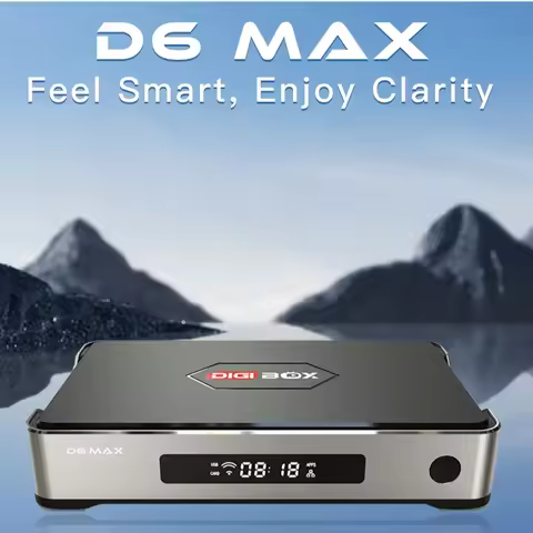[Genuine] DIGIBOX D6 MAX Android TV Box Hot Sell in Japan,USA, Compatible Upgraded from D3 PLUS, Sim
