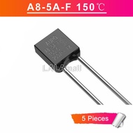 5 Chiếc A8-5A-F Aupo Cầu Chì Nhiệt 150C 5A 250V Cầu Chì Cắt Nhiệt Độ 150 Độ Mới Chính Hãng