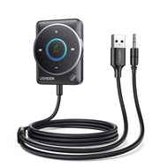 [UNHJ] UGREEN Bluetooth 5.4 Car Receiver Adapter with Mics and Noise Cancellation USB AUX Bluetooth 