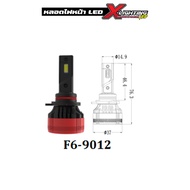 หลอดไฟรถยนต์รุ่น F6 CANBUS LED headlight (รับประกัน 12 เดือน) H4 H7 H11 6000K 22000LM 55W CANBUS แท้