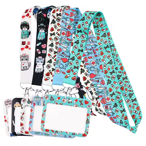 Greys Anatomy Nurse Lanyard For Keys chain Doctors ID Card Cover Pass Mobile Phone Badge Holder Neck