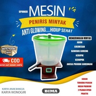 NEW "BIMA" SPINNER mesin peniris minyak makanan gorengan keripik krispi bawang(alat saringan minyak)