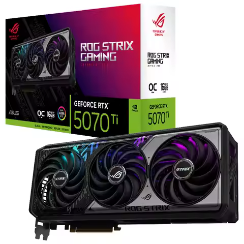 BRAND NEW ASUS ROG Strix RTX 5070 Ti OC Edition 16GB GDDR7 - NEW SEALED - 4K Gaming GPU