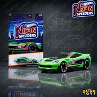 HIJAU Hot Wheels Corvette C7 Z06 Neon Green Speeders Edition Hotwheels Sports Car Diecast ToyOrigina