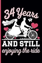 34th Wedding Anniversary Notebook: Thirty-Four Years Celebration Journal for Husband and Wife - Funn