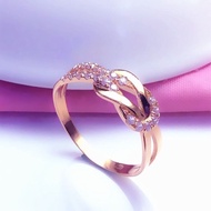 M Mrs. Jewelry Pure Russia 18k Colorful Gold Rose Gold Ring Ring Simple Atmosphere 585 Purple Gold F