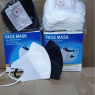 masker Duckbill isi 50 PCS Tersedia Warna Hitam & Putih / Masker Duckbill Face Mask Imfort Quality /