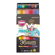 ดินสอสีไม้ มาสเตอร์อาร์ต Master Art รุ่น มังงะ MANGA 12สี 24สี 36สี 50สี (จำนวน1กล่อง)