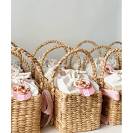 Mini water hyacinth basket for 2-3 jars of 250 grams Hyacinth Basket Rattan Basket