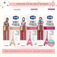 Vaseline Lip Oil Emily In Paris Tinted Lip Oil Hydrating Nude Creme, Rose Amour, Berry Bisous 4g