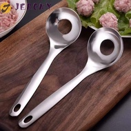 JEROMY Croquettes Meatball Spoon Mold, with Round Hole Stainless Steel Meatball Maker Spoon, Househo