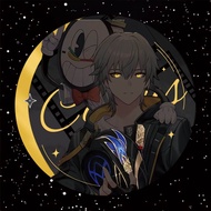 New Anime Land Sunday Event Reflective Badger 75mm Lapel Pin Badge Grain Gift Cartoon Collectible Ir