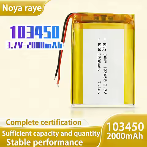 103450 Li-Polymer Batteries 2000mAh Lithium Polymer Rechargeable battery 3.7V For power bank electro