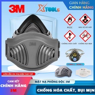 Mặt nạ lọc bụi siêu mịn 3M 3200-1744-1700 - chống bụi mịn và vi khuẩn đạt tiêu chuẩn N95 NIOSH Hoa K