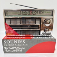 Radio SOUNESS SNI-4250 AC/DC 3band FM-AM-SW PORTABLE RADIO/RADIO Old School SOUNESS SNI-4250 AC/DC 3band FM-AM-SW PORTABLE RADIO RODJA Antique And Unique