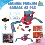 Children's TOYS MCQUEEN CAR PARKING EDUCATIONAL TOYS CAR TOYS WITH TRACK PARKING GARAGE THE CARS TOY