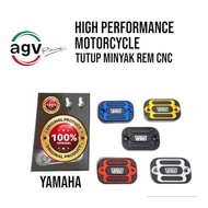 YAMAHA Universal CNC Brake Fluid Cap Cover Nmax Aerox Lexi Xeon Fino Mio J AGV RACINGyamaha mio