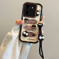 Cho TECNO pova 5 trường hợp Silicone sang trọng chống sốc dây đeo tay TECNO pova5 lh7n vỏ 3D stereo 