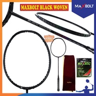 MAXBOLT Black Woven Raket Badminton