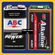 Batu baterai battery batre kotak ABC Alkaline 9 volt 9v 9Volt 9 V