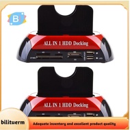 [bilituerm]USB 2.0 to IDE SATA Hard Disk  HDD Docking Station  Cloning Dock Dual Bay 2.5/3.5inch wit