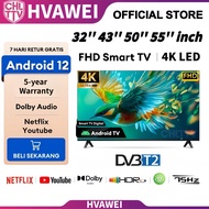 HVAWEI Pintar TV Smart 32inch/43inch/50inch/55inch Netflix YouTube Hdmi HD LED TV Android Murah