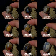 Rare coral agate ring Original lakemalaya nunggal coral agate ring