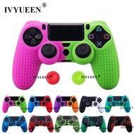 IVYUEEN for  PlayStation 4 Dualshock 4 PS4 Pro Slim Controller Silicone Cover Skin Case &amp; Thumb Stic