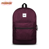 HOOLIGANS Bag Klassieker  Maroon Twotone Tas Ransel Branded Terlaris
