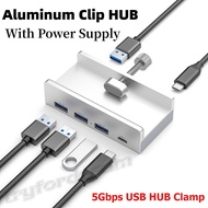 5Gbps USB HUB Clamp USB 3.0 Splitter Adapter External Multi Clip Dock For iMac Macbook Lenovo Deskto