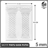 WALLPAPER DINDING 3D MOTIF PINTU (FREE GIFT) Wallpaper 3D Foam Motif PINTU JATI 70X90 Wallpaper Dind