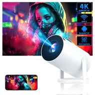 HY300 Pro 1080P Anroid 12.0 Portable Projector Built-in APPS Wifi 6 and Bluetooth 5.2 Movie Projecto
