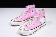 桃子代購～潮品Hello Kitty × Converse All Stra 1970S HI 粉色 高幫 休閒 運動