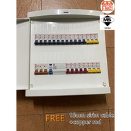 【THREE PHASE】 FULL SET 34WAY COMSUMER BOX DB BOX ELCB MCB MAIN ELECTRICAL BOX WITH WIRE 16MM CABLE A
