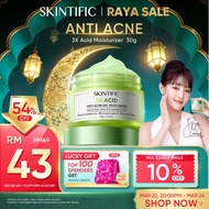 SKINTIFIC 3X Acid Anti-Acne Gel Moisturizer  Salicylic Acid Moisturiser Skincare Day Night Cream Pan